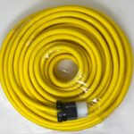 100 ft Power Cord 10/3 Yellow - non marking Rubber